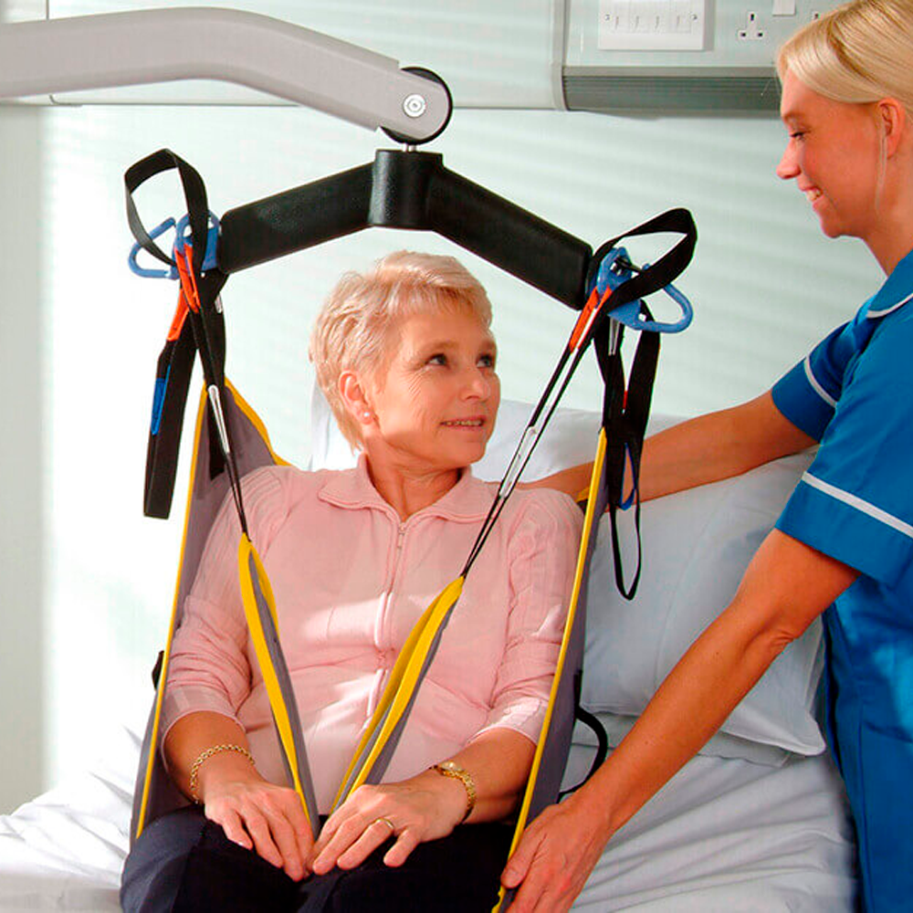 Uso de grúa elevadora de pacientes