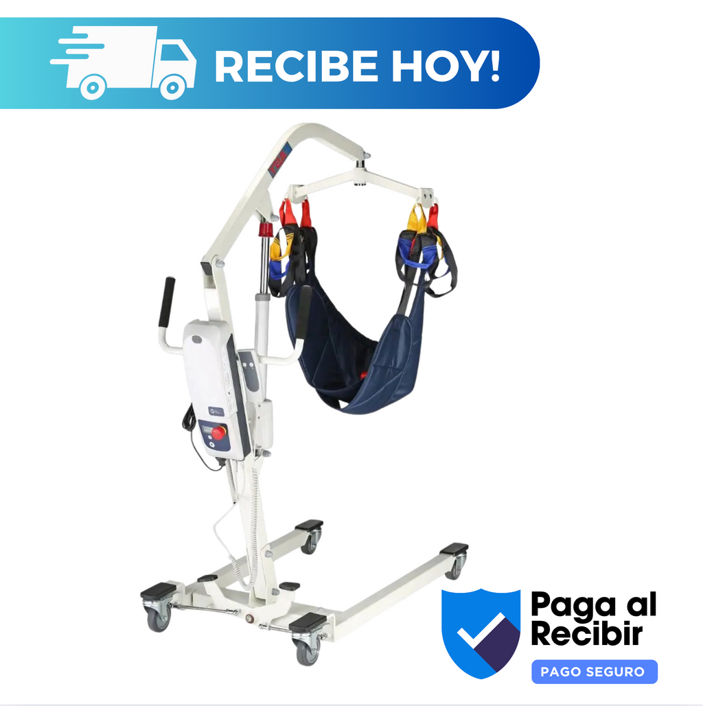 Grúa de transferencia eléctrica para pacientes 185 kg