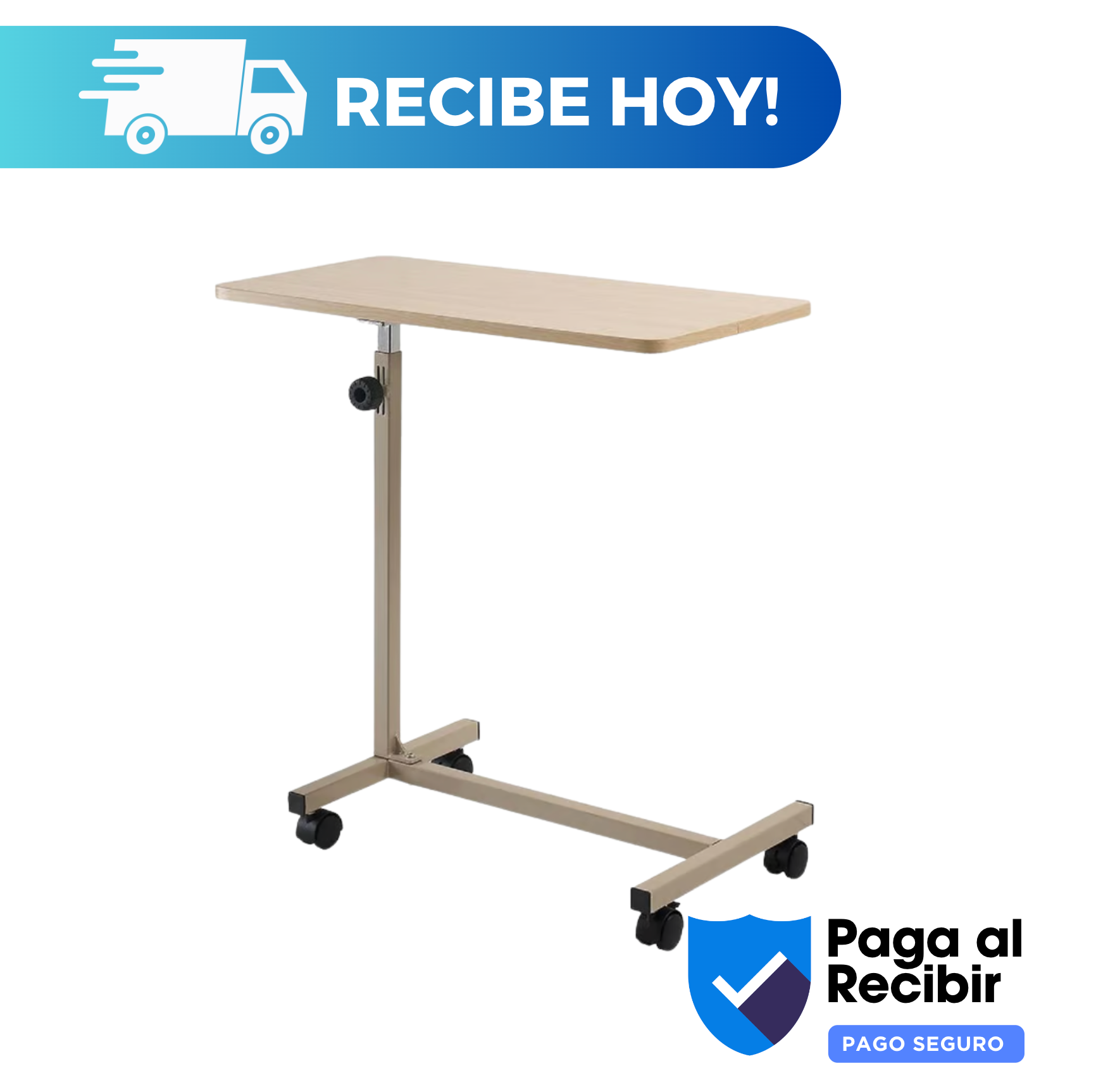 Mesa para cama clínica altura ajustable