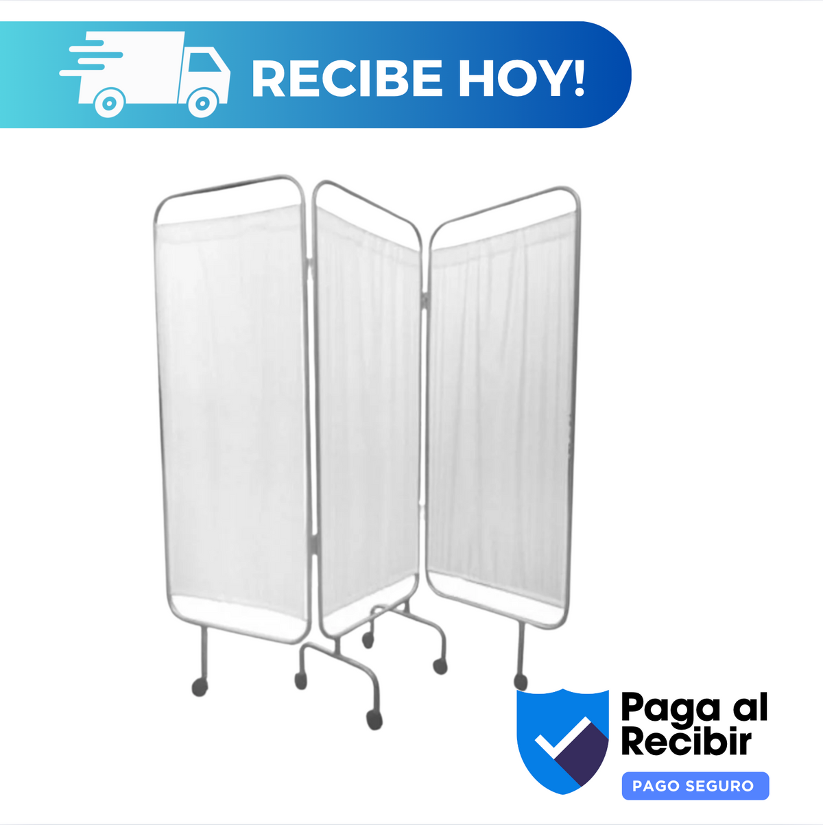 Biombo clínico 3 secciones