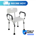 Silla de ducha con apoya brazos
