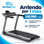 Trotadora P400 Ultra Plegable 2.0 — gráfica ilustrativa original MotionCare; planes y coordinación