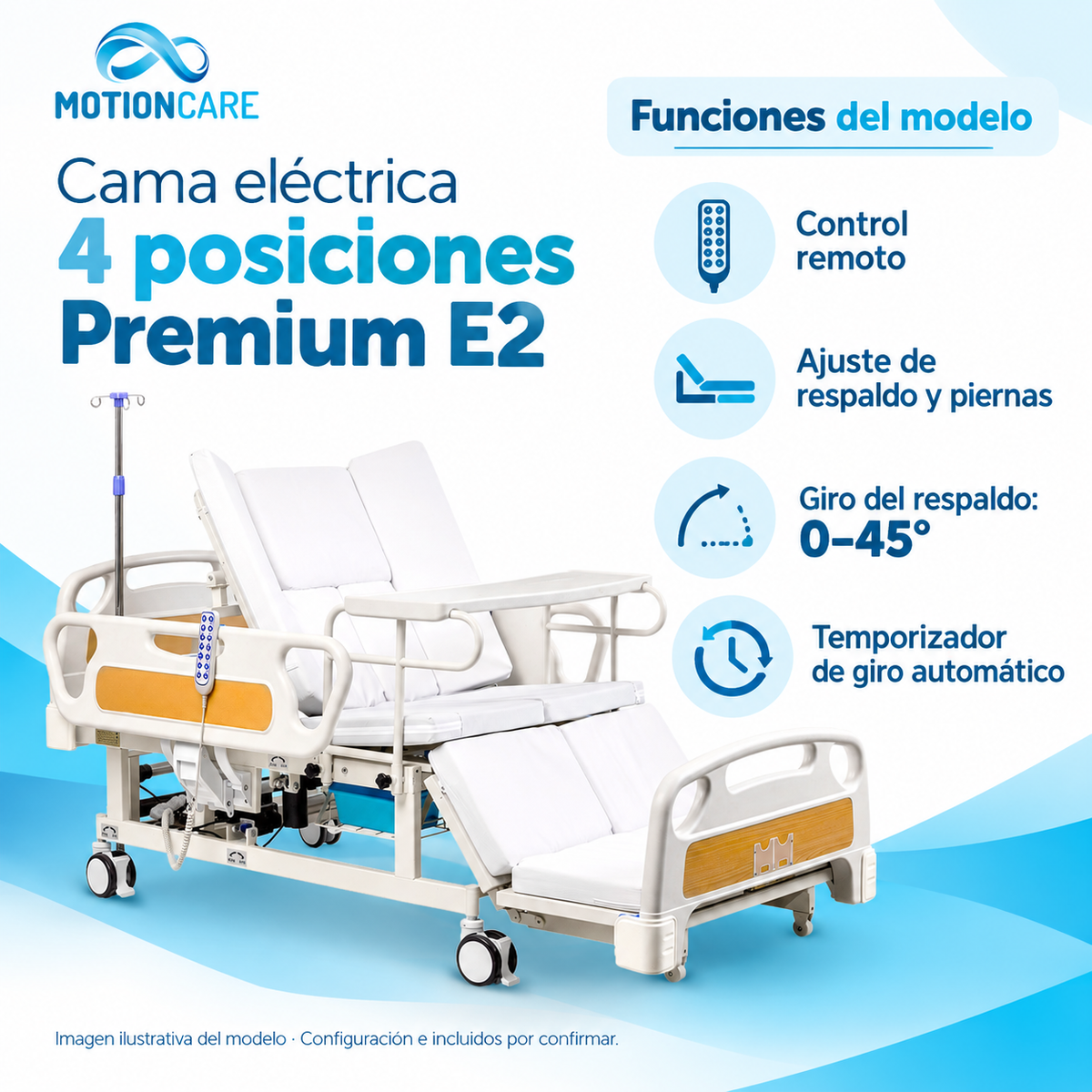 FirstCare 3310 · 02 funciones · imagen ilustrativa, configuración e incluidos por confirmar