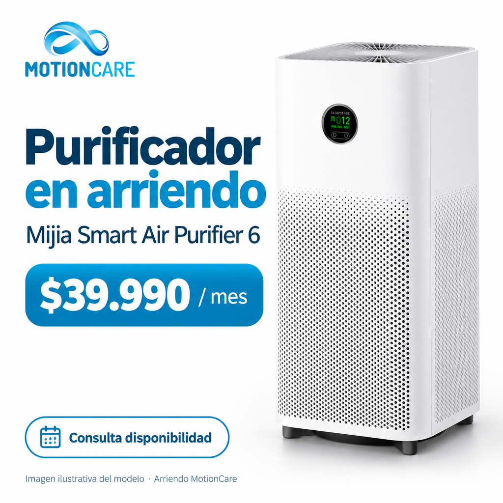 Mijia Smart Air Purifier 6 en arriendo MotionCare por $39.990 al mes. Imagen ilustrativa; consulta disponibilidad.
